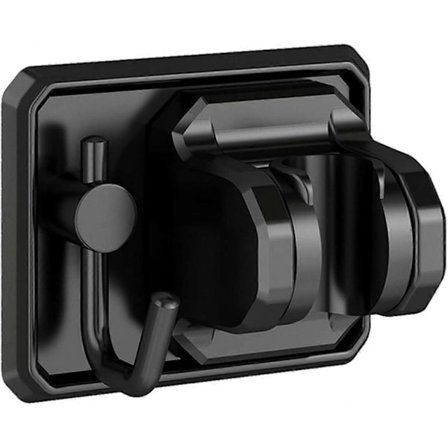 Duschmunstyckeshållare med Krok - Stark Självhäftande Vattentät Handhållen Duschhållare, Justerbar Duschstavshållare Väggfäste för Husbil Dusch Barn [