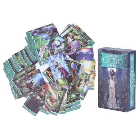 78 kortin englanninkielinen tarot-korttipakka, päällystetty paperi, ennustuskortteja, tulevaisuuden ennustamispeli aloittelijoille