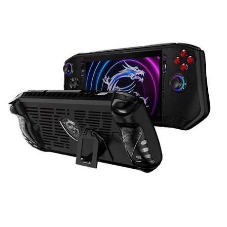 Skyddsfodral för MSI Claw Gaming Handheld, Mjukt TPU Stötsäkert Halkfritt Skydd med Vikbart Ställ för MSI Claw Tillbehör