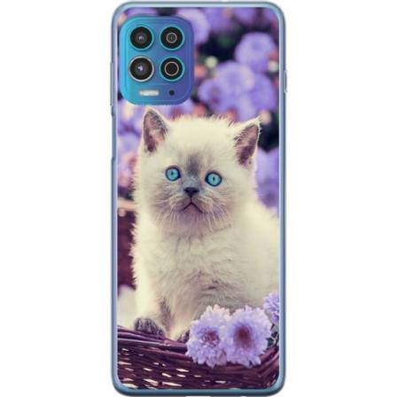 Motorola Moto G100 Gjennomsiktig deksel Katt
