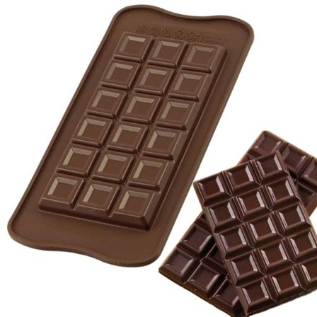 Sjokoladeform DIY Sjokoladebit 18 Biter Silikonform