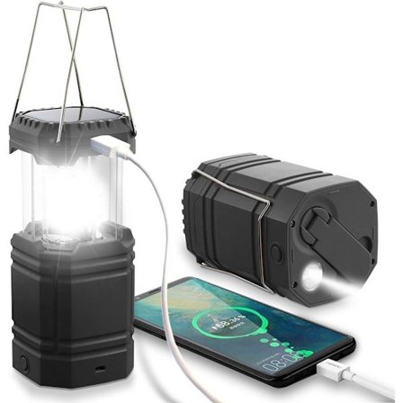 Solcelledrevet LED-lys Vandtæt Håndsving Nødlys