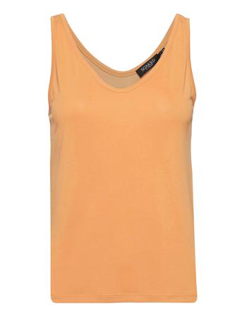 Slcolumbine Tank Top Top Ærmeløs Top Orange Soaked In Luxury