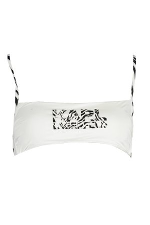 Karl Lagerfeld Beachwear Costume Parte Sopra Donna Bianco