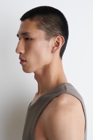 COS Homme Lots De Trois Boucles D'oreilles Martelées in Argenté