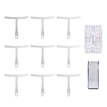 Luthier Værktøj Radiusmåler Strengemåler Lineal Måleværktøj til Guitar Bas Reparation Vedligeholdelse