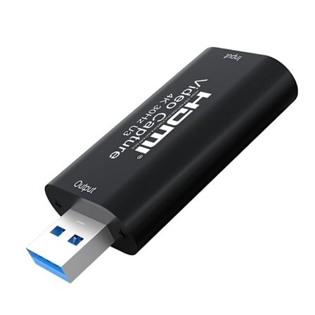4K HDMI til USB 2.0 lyd- og videoopptakskort, 60 fps kringkasting live og ta opp video, lyd, spill, strømming, undervisning, video