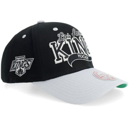 Mitchell & Ness - NHL Svart adjustable Keps - Los Angeles Kings Block Sweep Pro Vintage Black/Grey Adjustable @ Hatstore