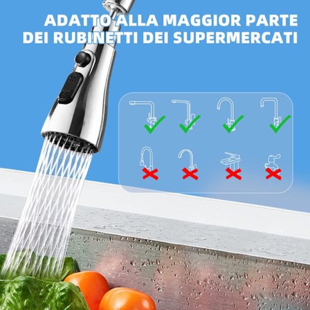 360 Graders Kjøkkenvaskkran, 3 Moders Kjøkkenkranutløp med