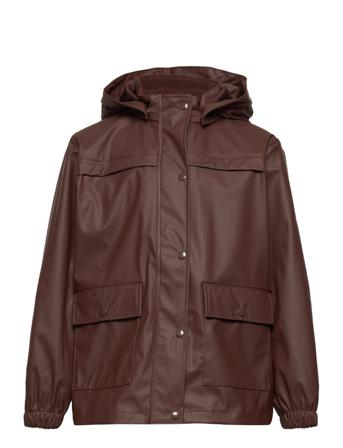 Rainwear Jacket Outerwear Rainwear Jackets Brun Müsli By Green Cotton