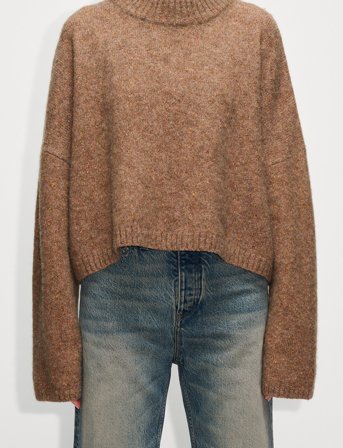 Hope Aperto Turtle Sweater - Brown - 38