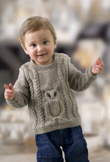 Barnkofta och tröja Uggla