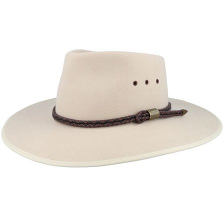 Brixton - Beige western Hatt - Countryman Woolfelt By Statesman Brown Western @ Hatstore