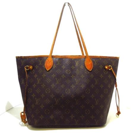 Louis Vuitton Vintage, Pre-owned Neverfull MM Monogram Bag Bruin, Dames, Maat:ONE Size,Canvas