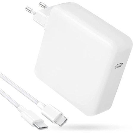 Kraftfull laddare för alla USB-C enheter, 96W, kabel ingår (2 Meter)