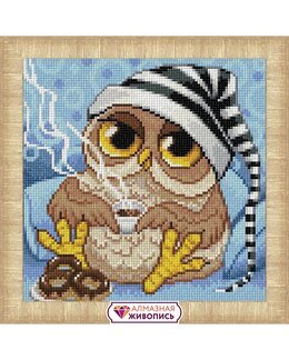 Diamond painting Pöllö