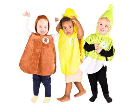 Maskeraddräkt Babblarna Set2 1-4år 3/fp - Lyreco - Skola och förskola - Lekmaterial - Maskeraddräkter
