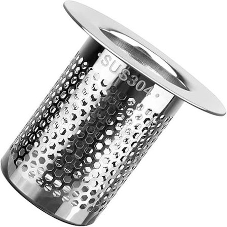 2-pack Badkarsavloppssil, Duschsil i rostfritt stål - Diskbänksplugg, Avloppssil - för badrum, balkong