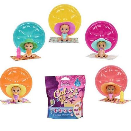 Barbie Color Reveal -vauvanuket 5 yllätyksellä Sand & Sun -sarja