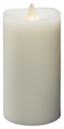 Konstsmide 1602-115 LED-kynttilä kermanvalkoinen, lämpimän valkoinen LED 7,6x16,5 cm, Valaistus