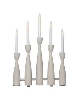 Adventslysestake Midja 2.0 av tre Off-white