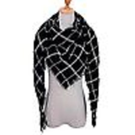 Vinter varm - Ternet trekant, kashmir tørklæde