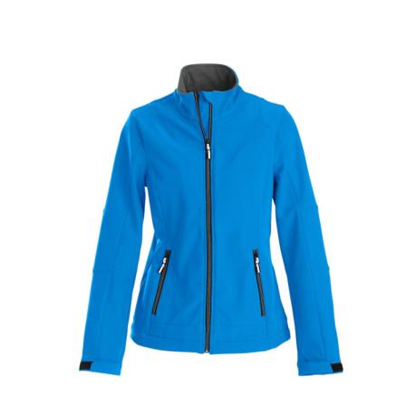 Printer Dam/dam Trial Soft Shell Jacket Xs Ocean Blue