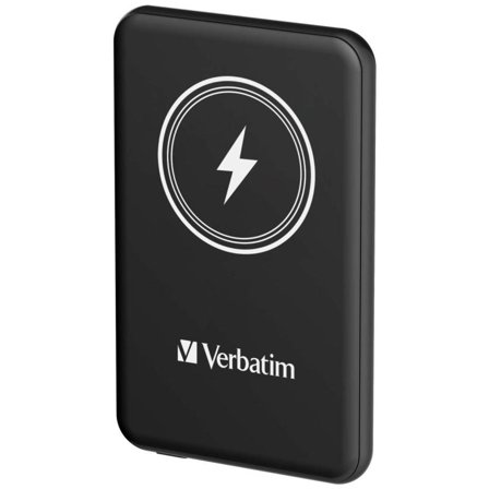 Verbatim Charge ́n ́Go Magnetic Wireless Power Bank 5000 Black