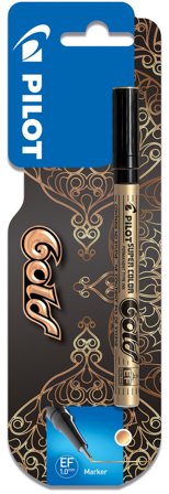 Pilot SuperColor Maalikynä pysyvä Kulta, Merkkaus