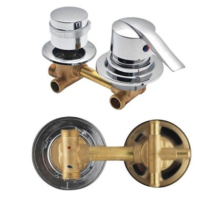 2/3/4/5-vägs blandare i mässing för dusch, gängad/intubationsblandare för dusch, kallt och varmt vatten badkar kran för duschkabin/ångrum - WELLNGS