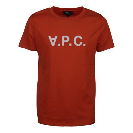 A.p.c., T Shirt VPC Color H Czerwony, Mężczyzna, Rozmiar: S