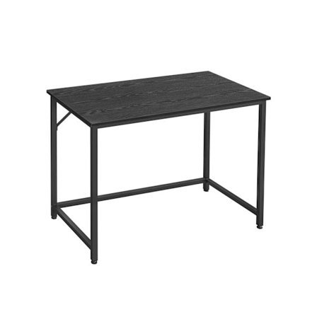 Rootz Black Desk - Työpöytä - Kirjoituspöytä - Lastulevy ja teräs - Suuri koko - Kevyt - Helppo koota - 50 cm x 100 cm x 75 cm