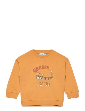 Cartoon Cotton Sweatshirt Sweat-shirt Genser Oransje Mango*Betinget Tilbud