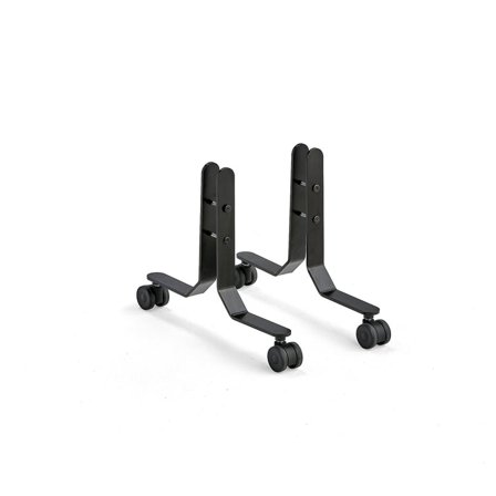 Floor brackets with wheels for ZONE, 4-pack, black