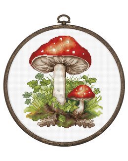 Broderikit Billede Fluesvamp - Luca-S