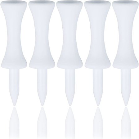 Pakke med 100 plastgolf-teer - Hvit 51 mm