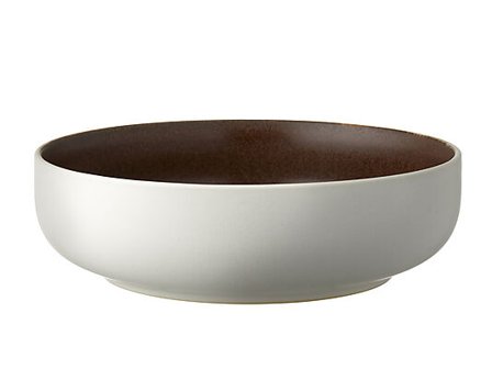 Pastaskål 19CM m Hvit/m Bark