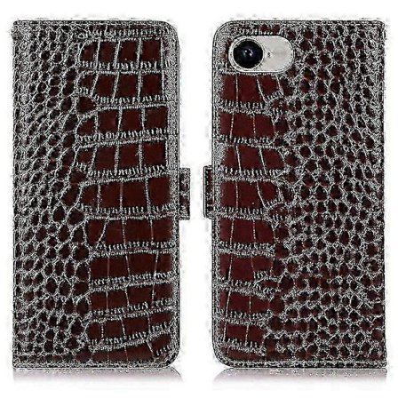 iPhone 16e Kotelo Lompakko Käännettävä Aitoa Lehmännahkaa Puhelinkuori