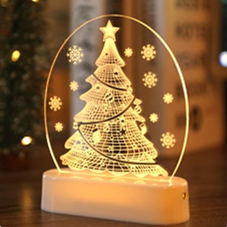 Akryyliset jouluvalot LED, koristeelliset valot, joulukoristeet, sopivat kotijuhlien sisustukseen