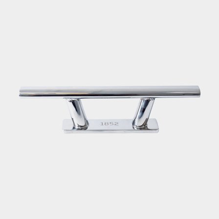 Cornamusa / bolardo para barco 1852-Marine, acero inoxidable, 290 mm (C/C) 100 mm, plata