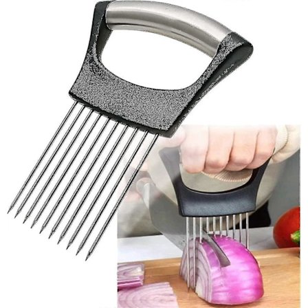 Ruokaviipaleavustin - Keittiövälineet Kymmenen piikin vihannesleikkuri liukumattomalla kahvalla Ruostumattomasta teräksestä valmistettu vihannesten 