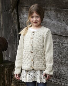 Strikkeoppskrift Barnekofte - Svarta Fåret