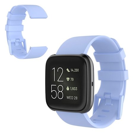 Fitbit Versa 2 / Versa Lite silikon klockarmband - baby blå / Size: L
