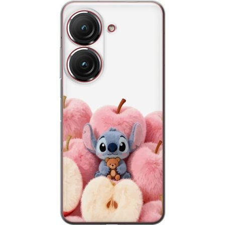 Yhteensopiva Puhelinkuori Asus Asus Zenfone 9 Värikäs kollaasi futuristisilla tyttöryhmän hahmoilla, sydämillä ja glitterillä nykyaikaisessa po