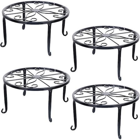 metalliset kasvitelineet, ruukkutuen jalusta, raskaan ruukun pidike, ruostumaton rauta ruukun pidike, kasviruukun pidike