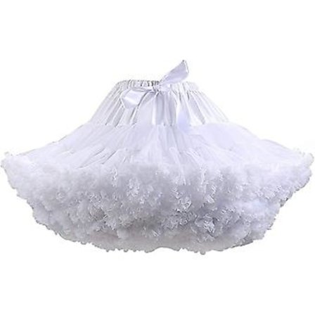 Elastisk højtaljet balletskørt til kvinder, sødt, puffet, prinsesse mesh tyl, fluffy skørter S-2xl S Style1
