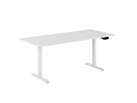 Skrivbord Ergo 2-motorigt 180x80cm vit - Lyreco - Kontorsmöbler och inredning - Bord och hurtsar - Skrivbord - Höj/sänkbar