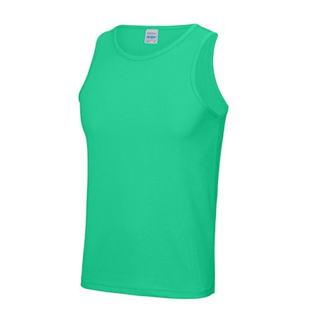 AWDis Just Cool Herr Sport Gym Enkel Tanktopp / Linne L Jade