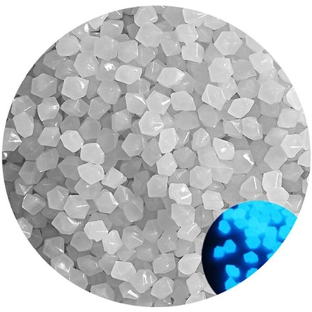 50 st Utomhus självlysande stenar lyser i mörka trädgårdsstenar