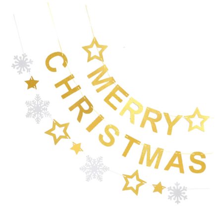 Guld Jul Banner Festdekoration Indendørs og Udendørs Tilbehør til at Skabe en Glad Stemning Under Julefejringen
